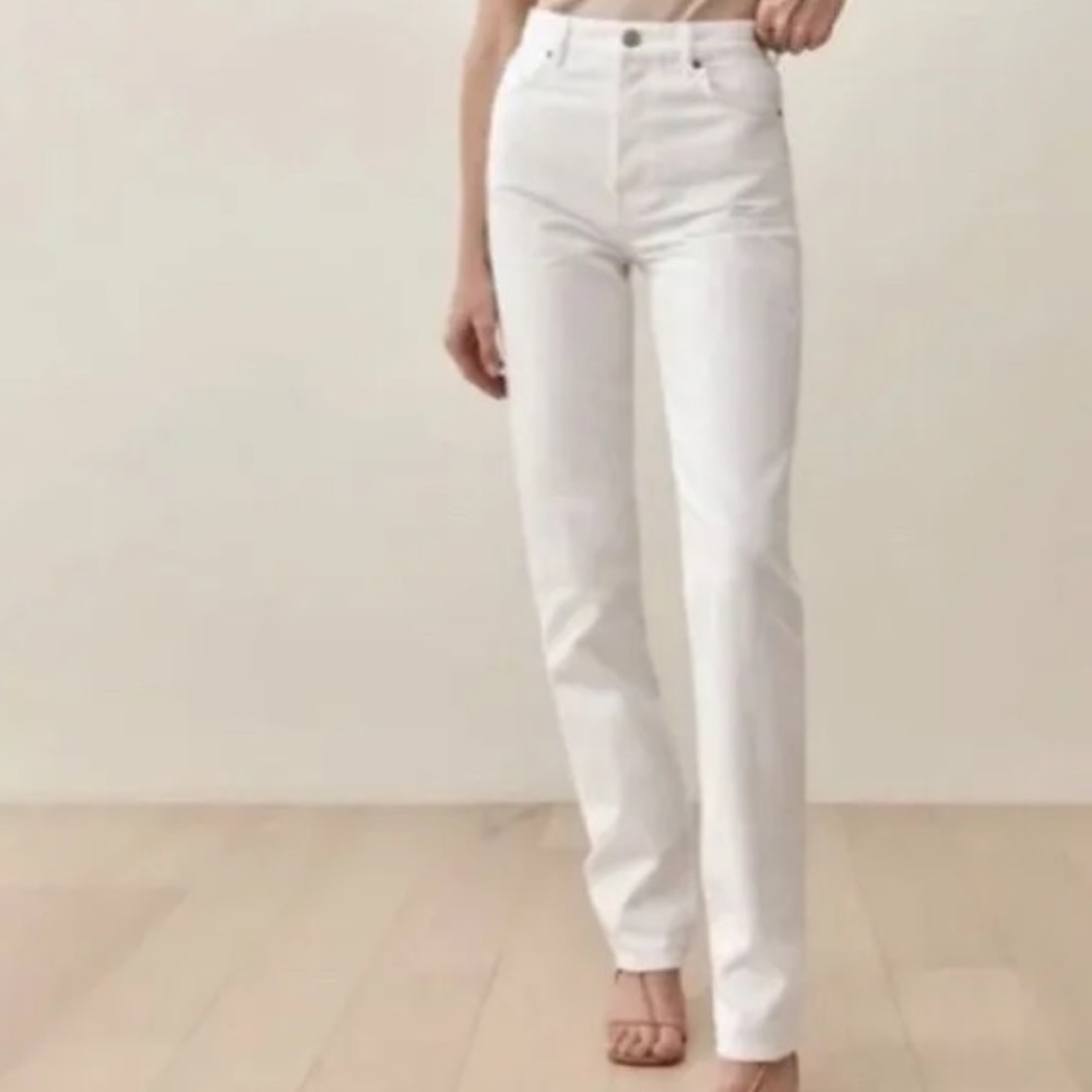 Reformation cynthia jeans white, size 28
